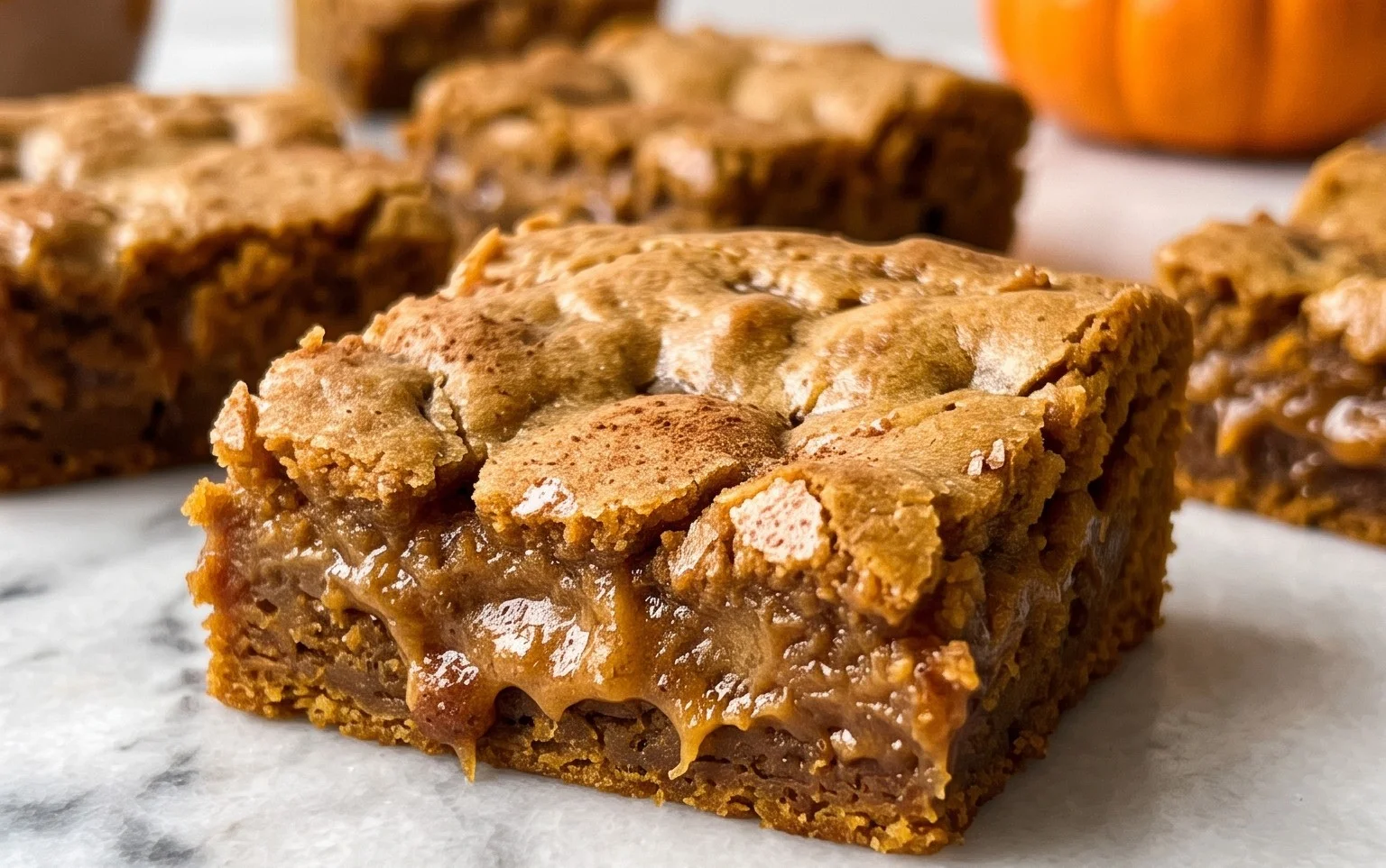 Cozy Pumpkin Blondies Chewy Fall Treat