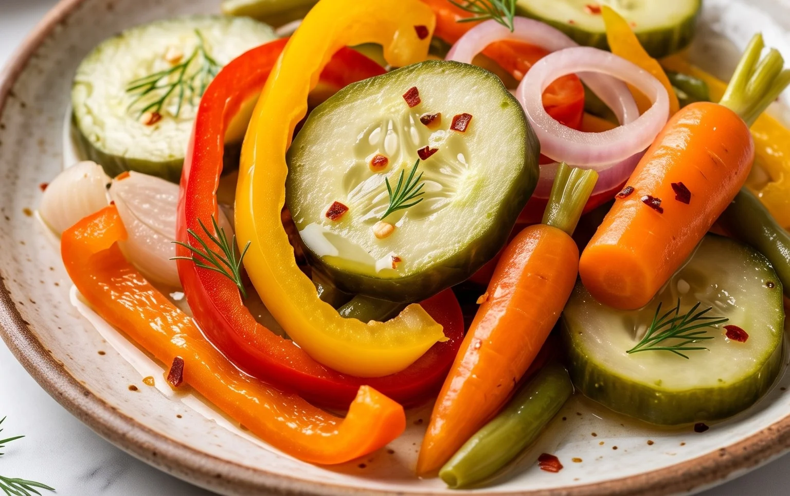 Mixed Vegetables Refrigerator Pickles