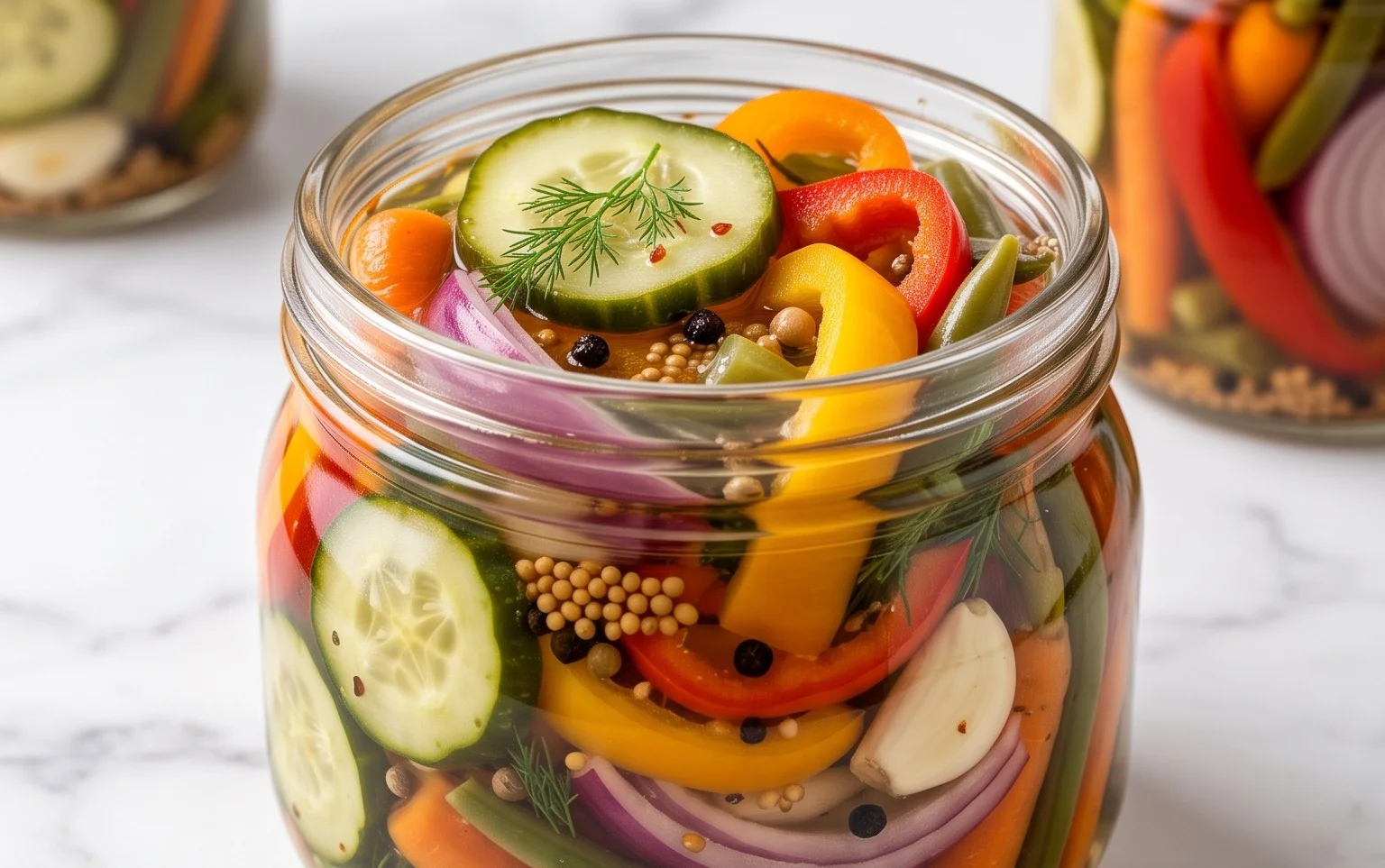 Easy Mixed Vegetable Refrigerator Pickles Recipe