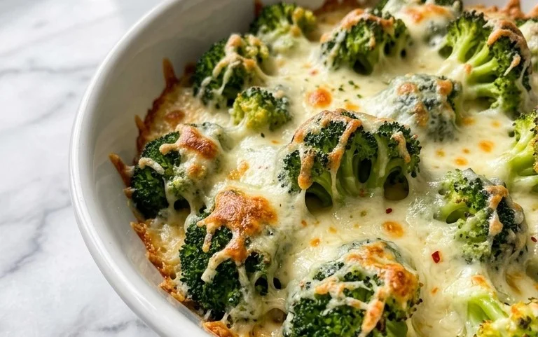 Crispy Cheese Baked Broccoli – The Game Changer