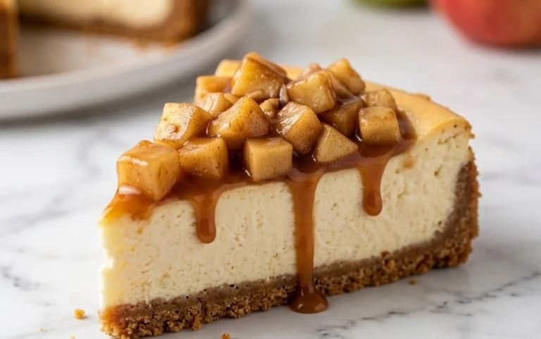 Caramel Apple Cheesecake-Decadent Dessert Recipe