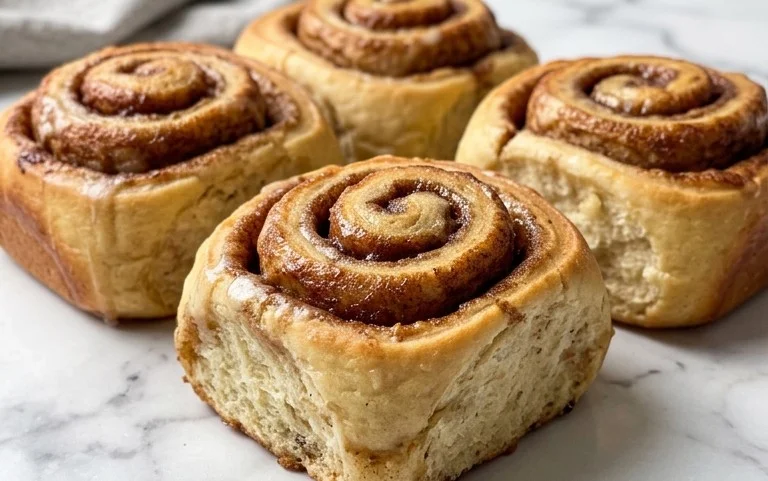 Moist Banana Cinnamon Rolls-Sweet Tropical Twist