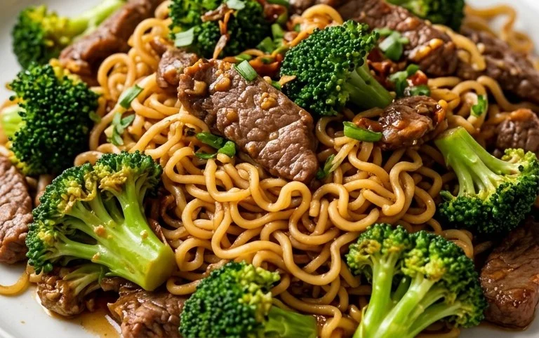 Beef and Broccoli Ramen Stir Fry