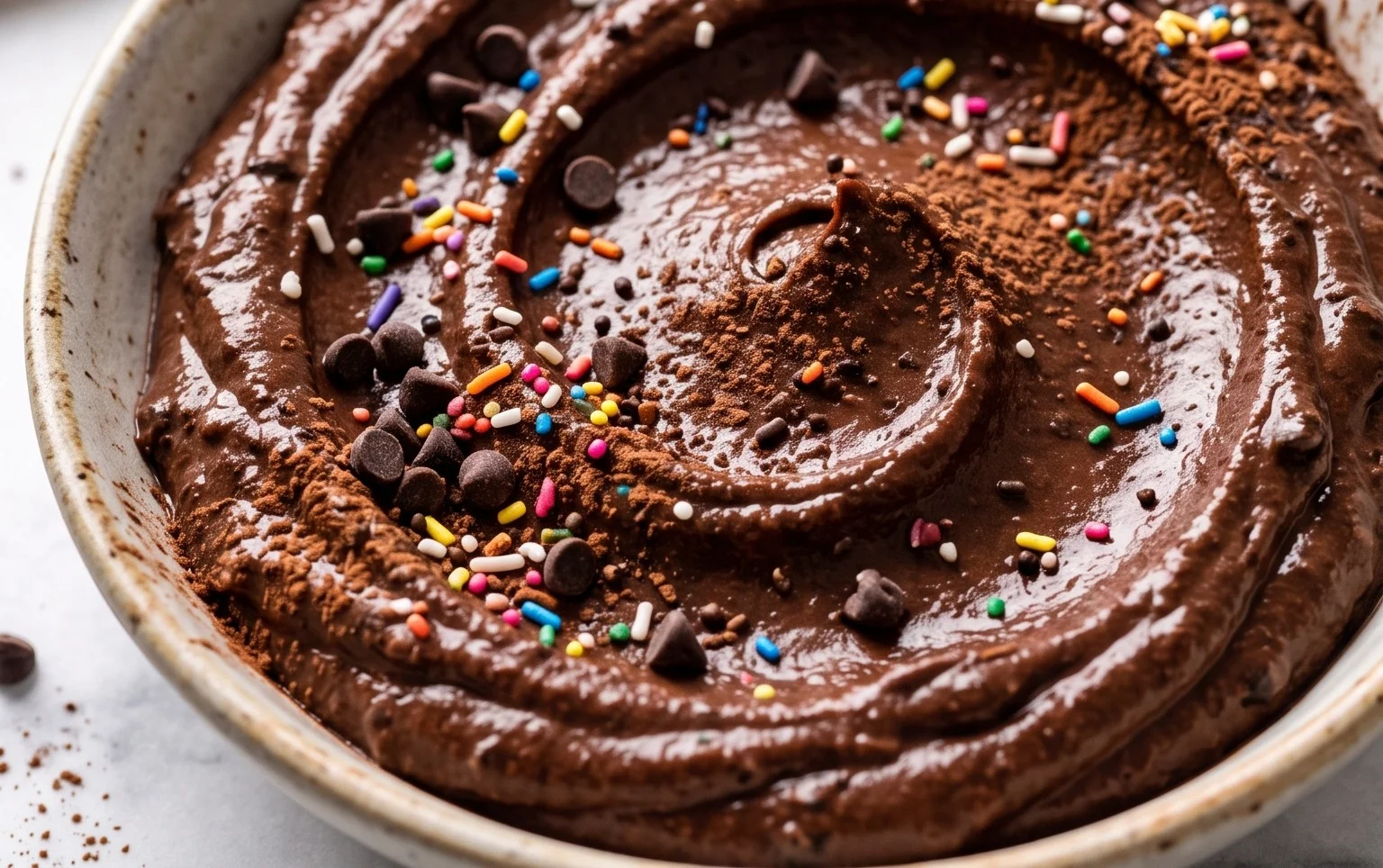 Brownie Batter Chocolate Hummus