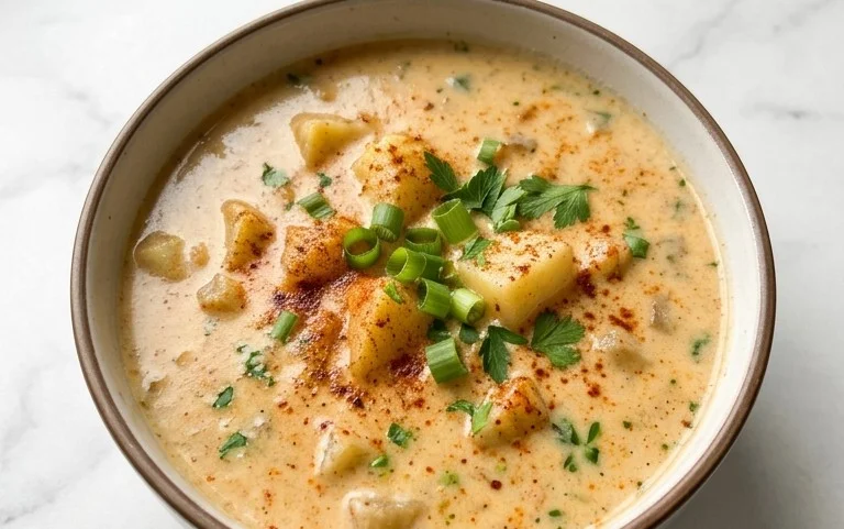 Creamy Spicy Cajun Potato Soup Easy Recipe