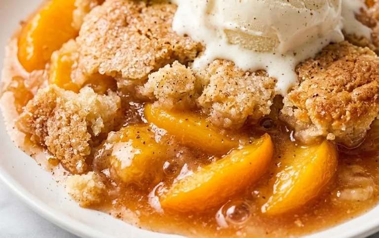 Peach Cobbler Recipe (Easy)
