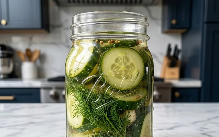Easy Refrigerator Dill Pickles – Crunchy & Tangy