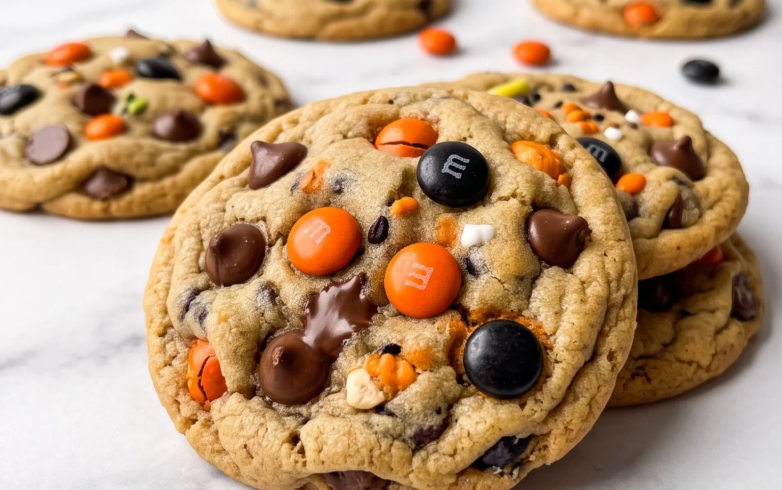 Halloween Candy Monster Cookies Recipe